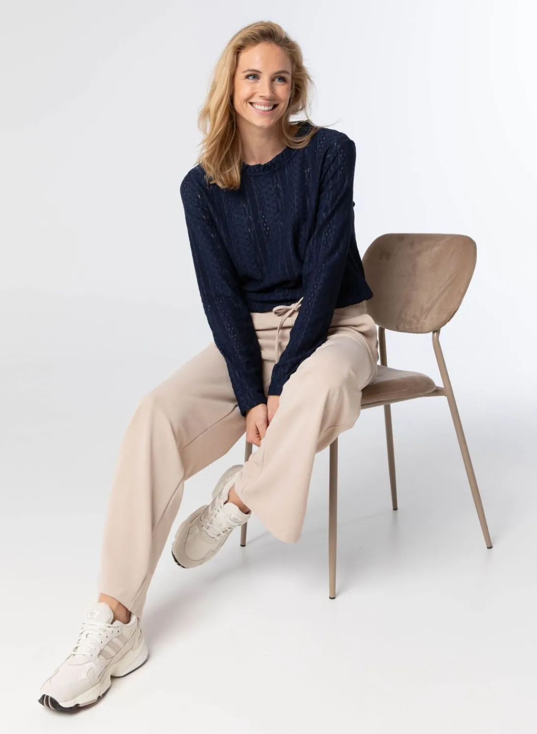 Shirt Met Ajour En Ruches-Norah Discount