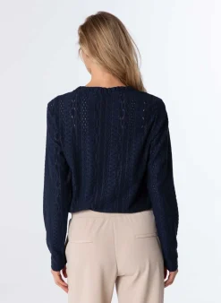 Shirt Met Ajour En Ruches-Norah Discount