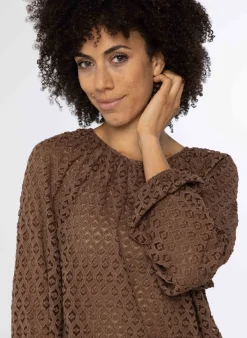 Shirt Met Open Print-Norah Best