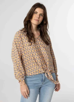 Shirt Met Strikdetail-Norah Hot