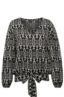 Shirt Met Strikdetail-Norah Clearance