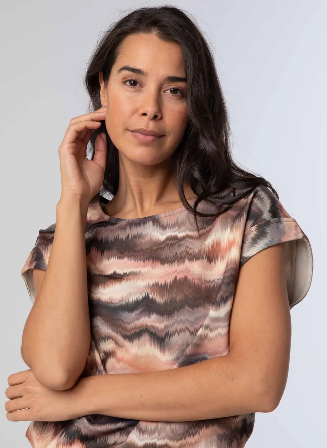 Shirt Zwart Multi-Norah Sale