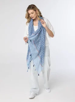 Sjaal Met Oranje Detail-Norah Outlet