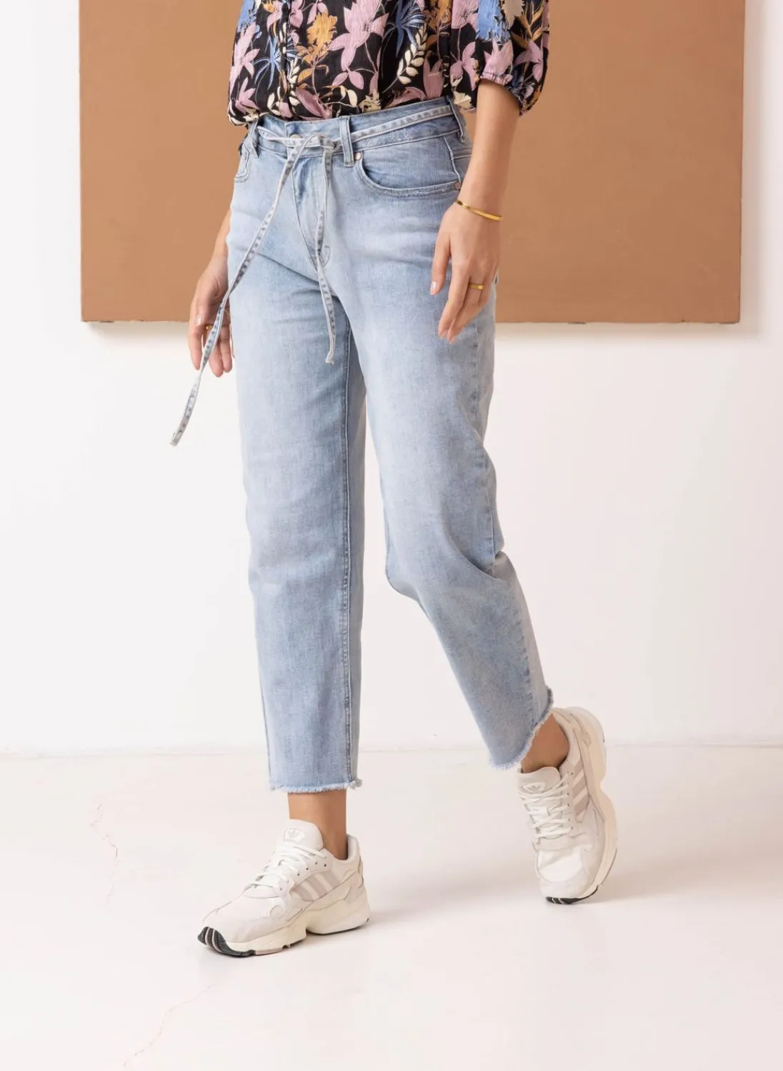 Spijkerbroek Met Strik-Norah Sale