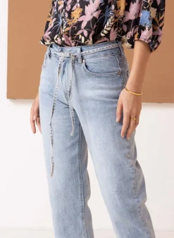 Spijkerbroek Met Strik-Norah Sale