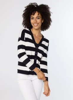 Wit Gestreept Vest-Norah Hot