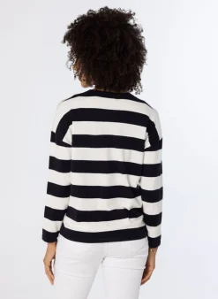 Wit Gestreept Vest-Norah Hot