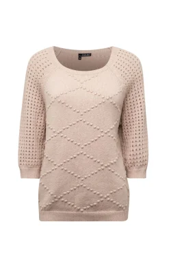 Zandkleurig Gebreide Trui-Norah Hot