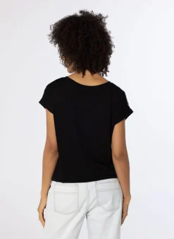 Zandkleurig Shirt Met Print-Norah Best