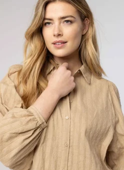 Zandkleurige Blouse-Norah Sale