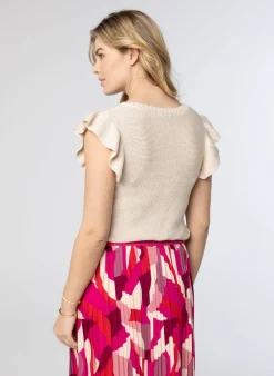 Zandkleurige Gebreide Trui-Norah New